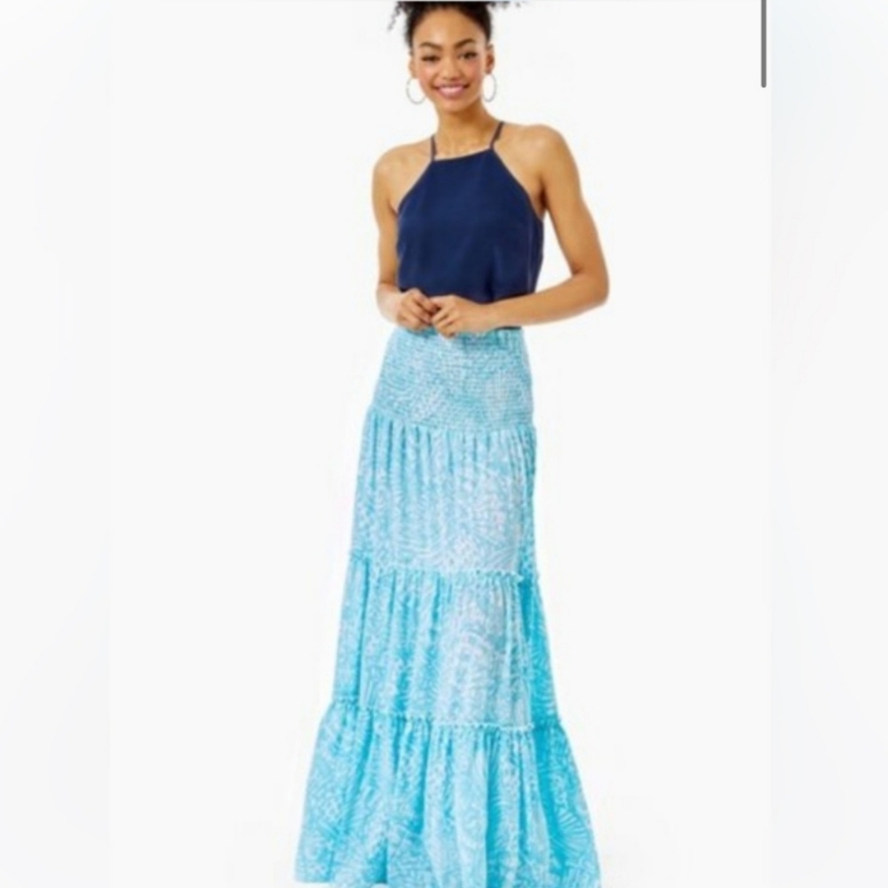 🩵 LILLY PULITZER Hanalai Maxi Skirt 🩵 - Picture 2 of 4